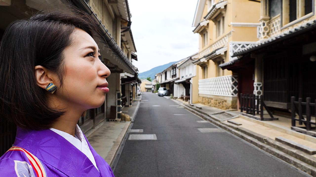 Kimono stroll experience in Ehime